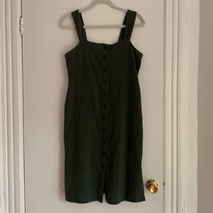 Madewell Button Front Tank Dress